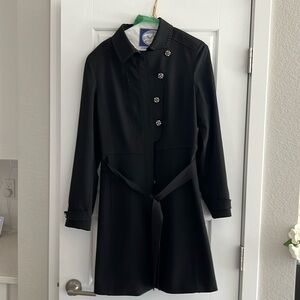 Elie Tahari dressy coat with rhinestone buttons